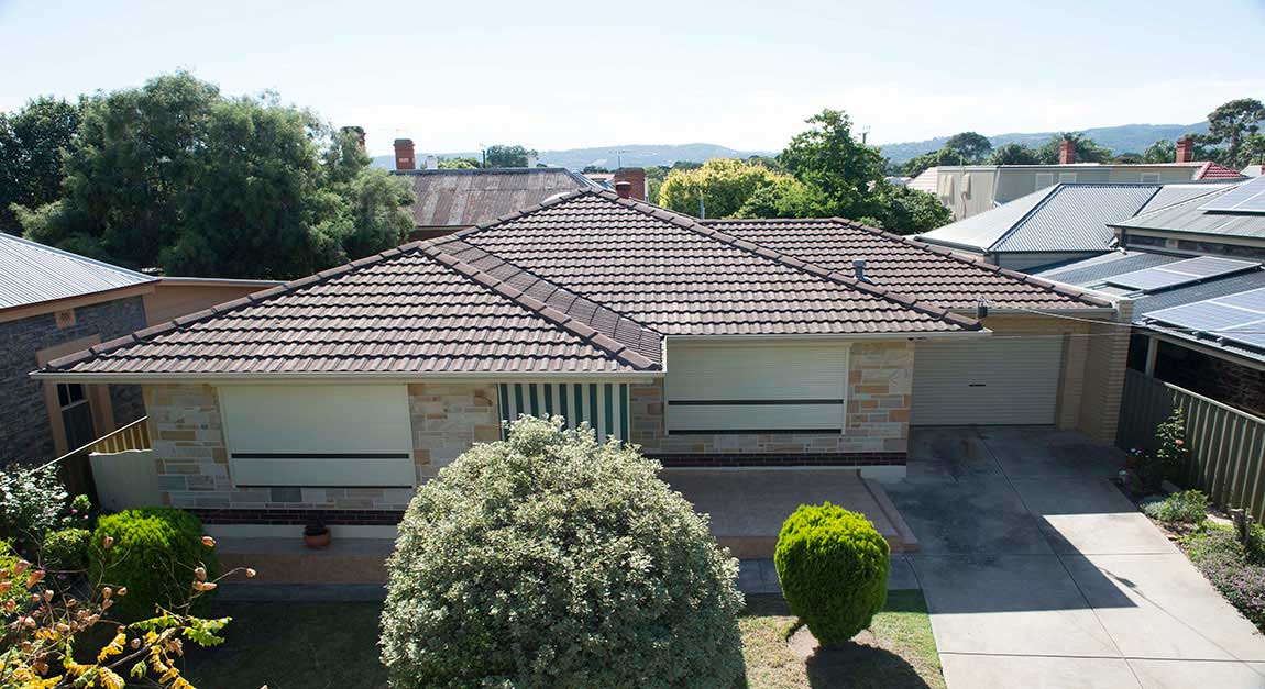 Beulah Park Roof Before aerial view